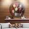 Designart - Bouquet of Blooming Peonies' Ultra Glossy Floral Metal Circle Wall Art